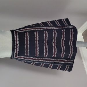 Judith & Charles A Line Black and Red skirt